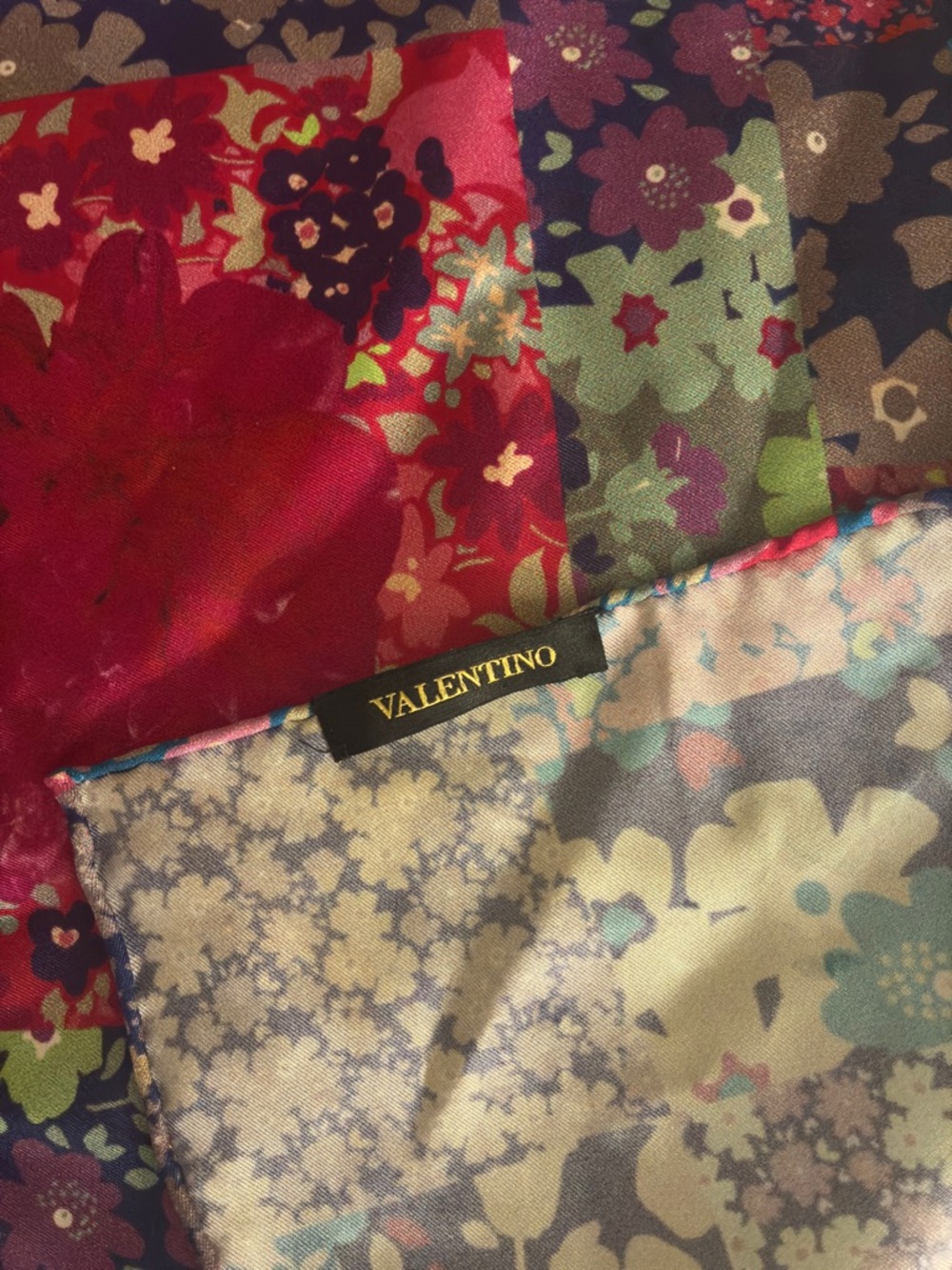 Valentino Floral Silk Scarf - Multicolor